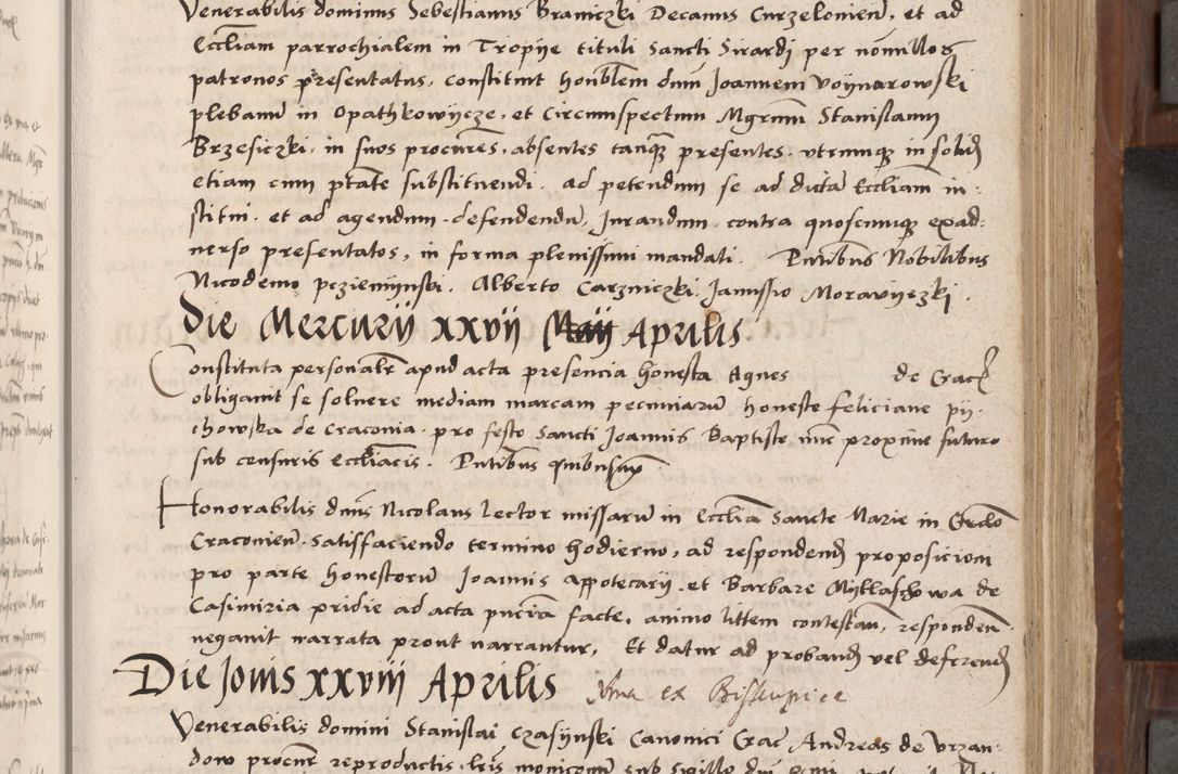 Zdjęcie nr 110 dla obiektu archiwalnego: Volumen II-um actorum coram R. D. Petro Tomicki, episcopo Cracoviensi et Regni Poloniae Vicecancellario, per A. D. 1530 et 1531 inclusive acticatorum, quorum indicem ad finem praesentis voluminis adnotatum videre est.