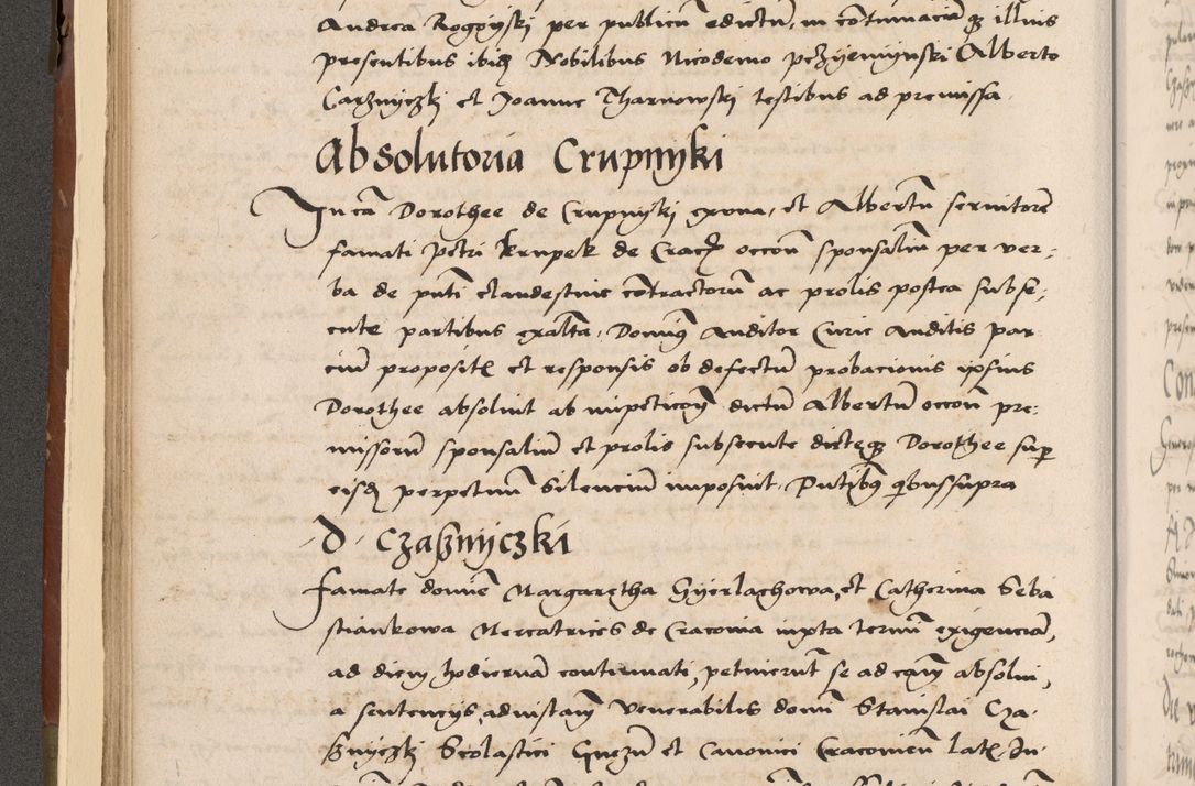 Zdjęcie nr 101 dla obiektu archiwalnego: Volumen II-um actorum coram R. D. Petro Tomicki, episcopo Cracoviensi et Regni Poloniae Vicecancellario, per A. D. 1530 et 1531 inclusive acticatorum, quorum indicem ad finem praesentis voluminis adnotatum videre est.