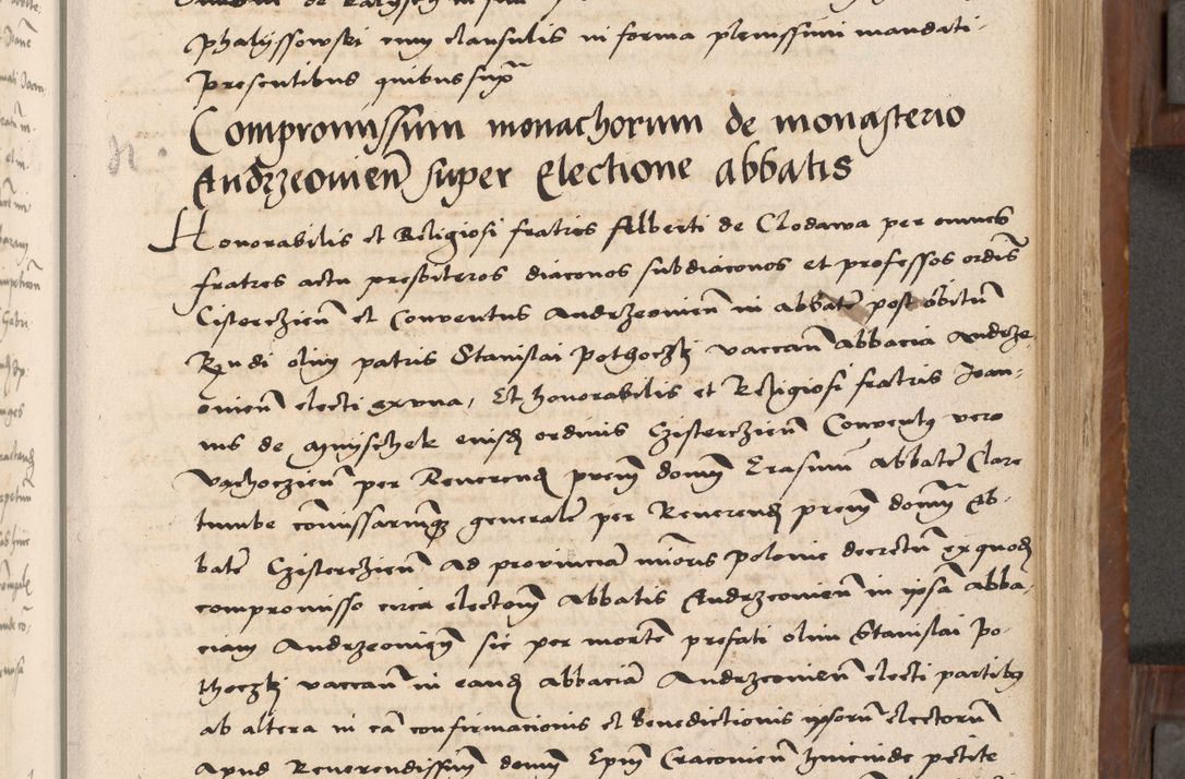 Zdjęcie nr 104 dla obiektu archiwalnego: Volumen II-um actorum coram R. D. Petro Tomicki, episcopo Cracoviensi et Regni Poloniae Vicecancellario, per A. D. 1530 et 1531 inclusive acticatorum, quorum indicem ad finem praesentis voluminis adnotatum videre est.
