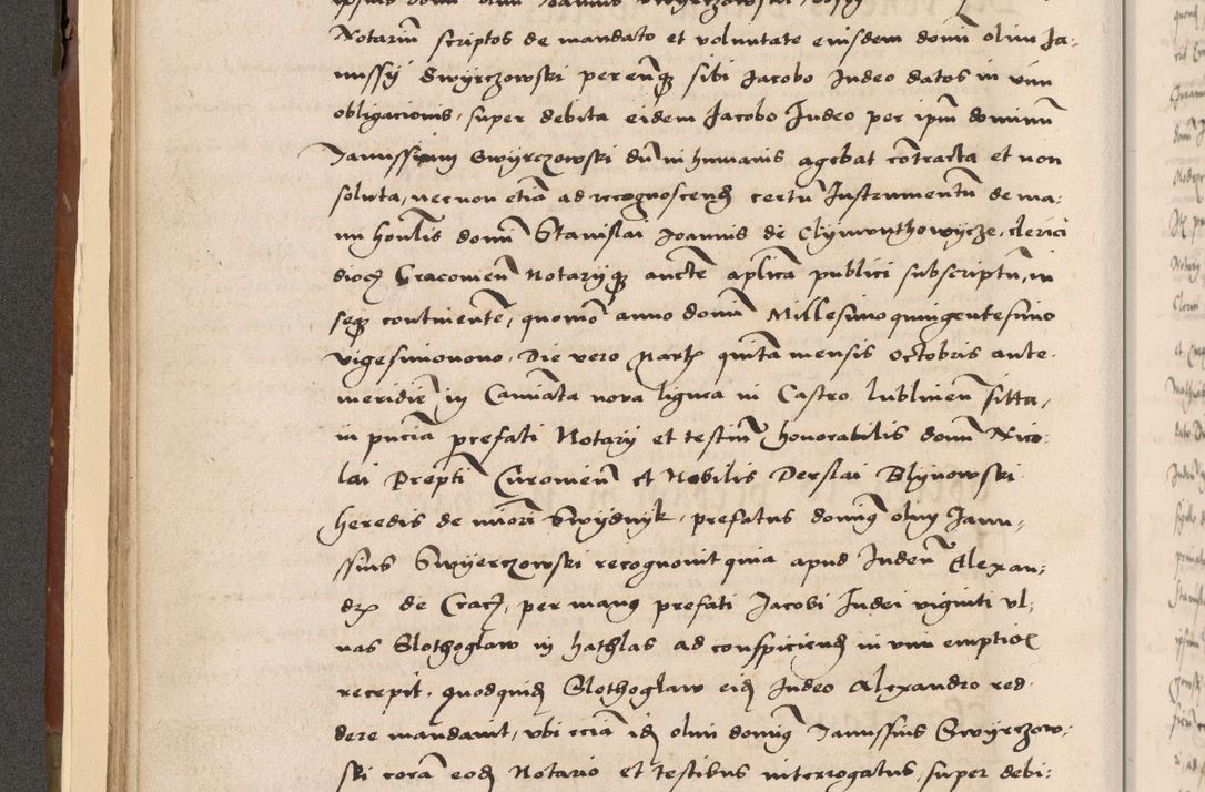 Zdjęcie nr 93 dla obiektu archiwalnego: Volumen II-um actorum coram R. D. Petro Tomicki, episcopo Cracoviensi et Regni Poloniae Vicecancellario, per A. D. 1530 et 1531 inclusive acticatorum, quorum indicem ad finem praesentis voluminis adnotatum videre est.