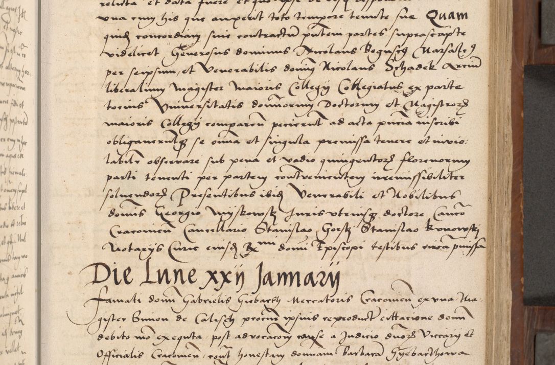 Zdjęcie nr 58 dla obiektu archiwalnego: Volumen II-um actorum coram R. D. Petro Tomicki, episcopo Cracoviensi et Regni Poloniae Vicecancellario, per A. D. 1530 et 1531 inclusive acticatorum, quorum indicem ad finem praesentis voluminis adnotatum videre est.