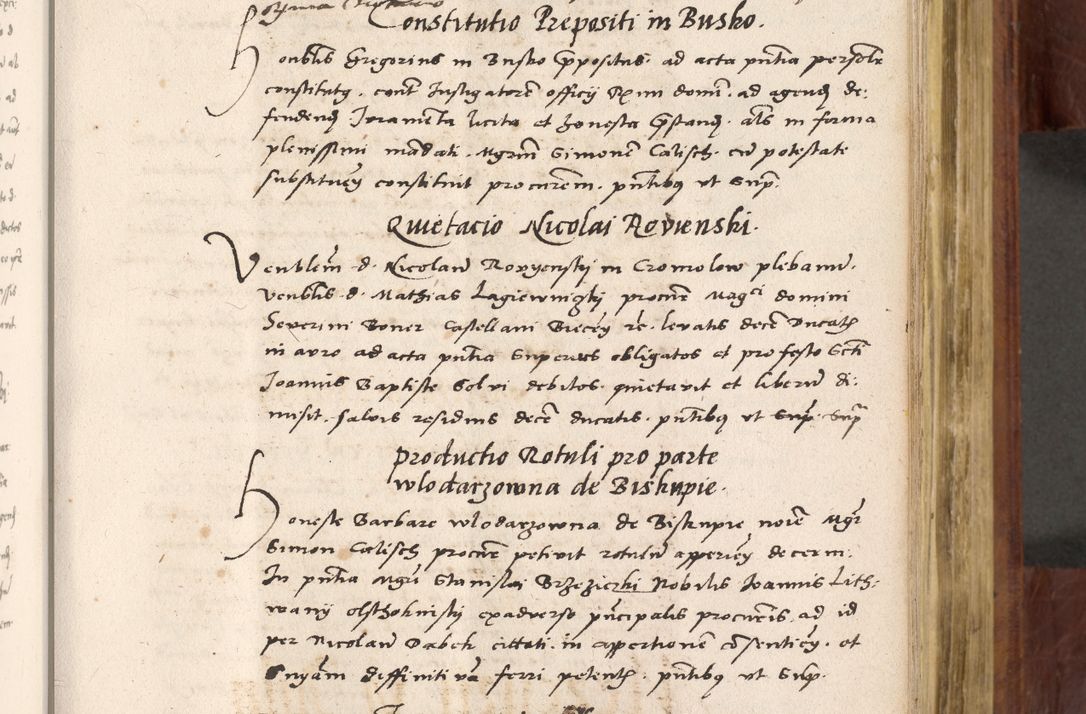 Zdjęcie nr 396 dla obiektu archiwalnego: Acta actorum coram R. D. Petro de Gamratis, nominati archiepiscopi Gnesnensis, episcopi Cracoviensis per annos 1541 et 1542 acticatorum, praesidente tunc curiase suae R. D. Bartholomaeo Gantkowski, canonico Cracoviensi, Posnaniensi cancellario, parochialis in Konopisca etc. rectore.