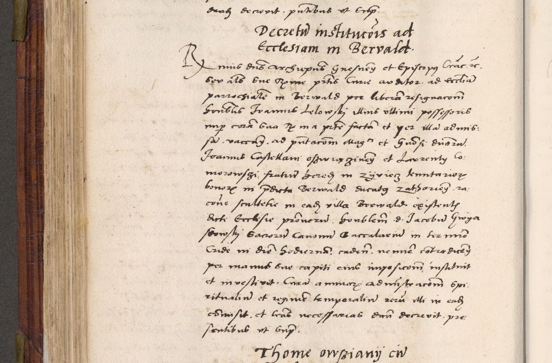 Zdjęcie nr 393 dla obiektu archiwalnego: Acta actorum coram R. D. Petro de Gamratis, nominati archiepiscopi Gnesnensis, episcopi Cracoviensis per annos 1541 et 1542 acticatorum, praesidente tunc curiase suae R. D. Bartholomaeo Gantkowski, canonico Cracoviensi, Posnaniensi cancellario, parochialis in Konopisca etc. rectore.