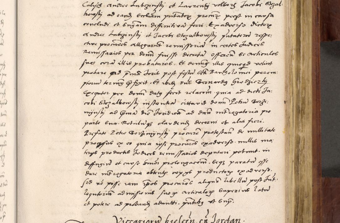 Zdjęcie nr 390 dla obiektu archiwalnego: Acta actorum coram R. D. Petro de Gamratis, nominati archiepiscopi Gnesnensis, episcopi Cracoviensis per annos 1541 et 1542 acticatorum, praesidente tunc curiase suae R. D. Bartholomaeo Gantkowski, canonico Cracoviensi, Posnaniensi cancellario, parochialis in Konopisca etc. rectore.