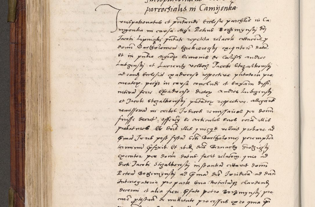 Zdjęcie nr 389 dla obiektu archiwalnego: Acta actorum coram R. D. Petro de Gamratis, nominati archiepiscopi Gnesnensis, episcopi Cracoviensis per annos 1541 et 1542 acticatorum, praesidente tunc curiase suae R. D. Bartholomaeo Gantkowski, canonico Cracoviensi, Posnaniensi cancellario, parochialis in Konopisca etc. rectore.