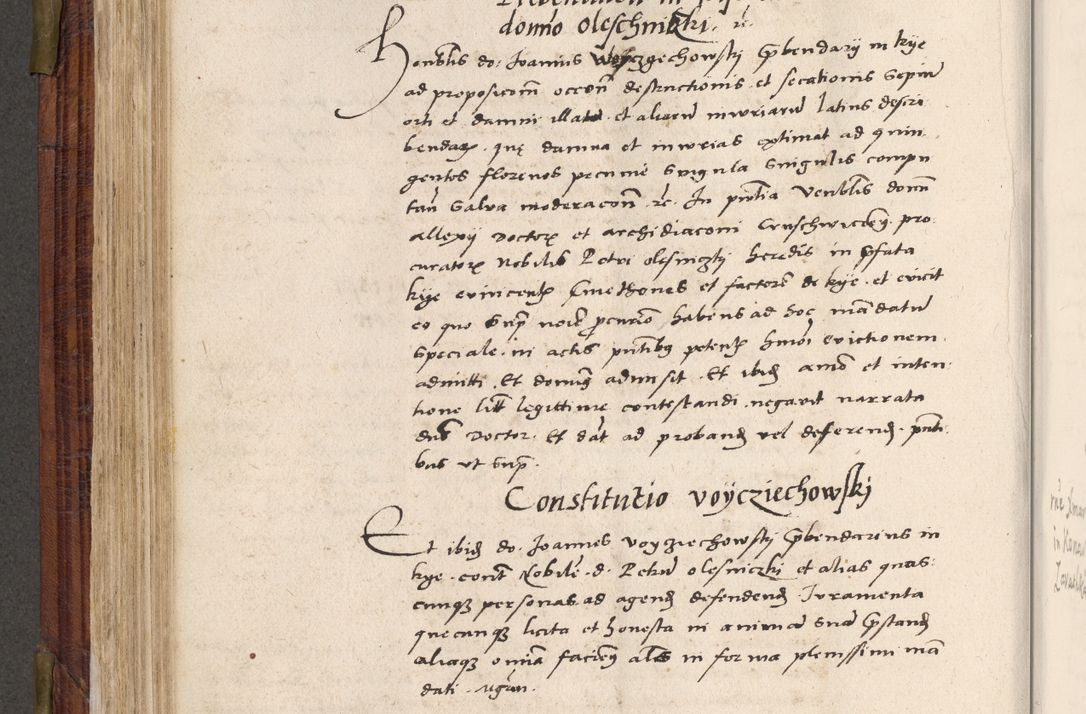 Zdjęcie nr 383 dla obiektu archiwalnego: Acta actorum coram R. D. Petro de Gamratis, nominati archiepiscopi Gnesnensis, episcopi Cracoviensis per annos 1541 et 1542 acticatorum, praesidente tunc curiase suae R. D. Bartholomaeo Gantkowski, canonico Cracoviensi, Posnaniensi cancellario, parochialis in Konopisca etc. rectore.