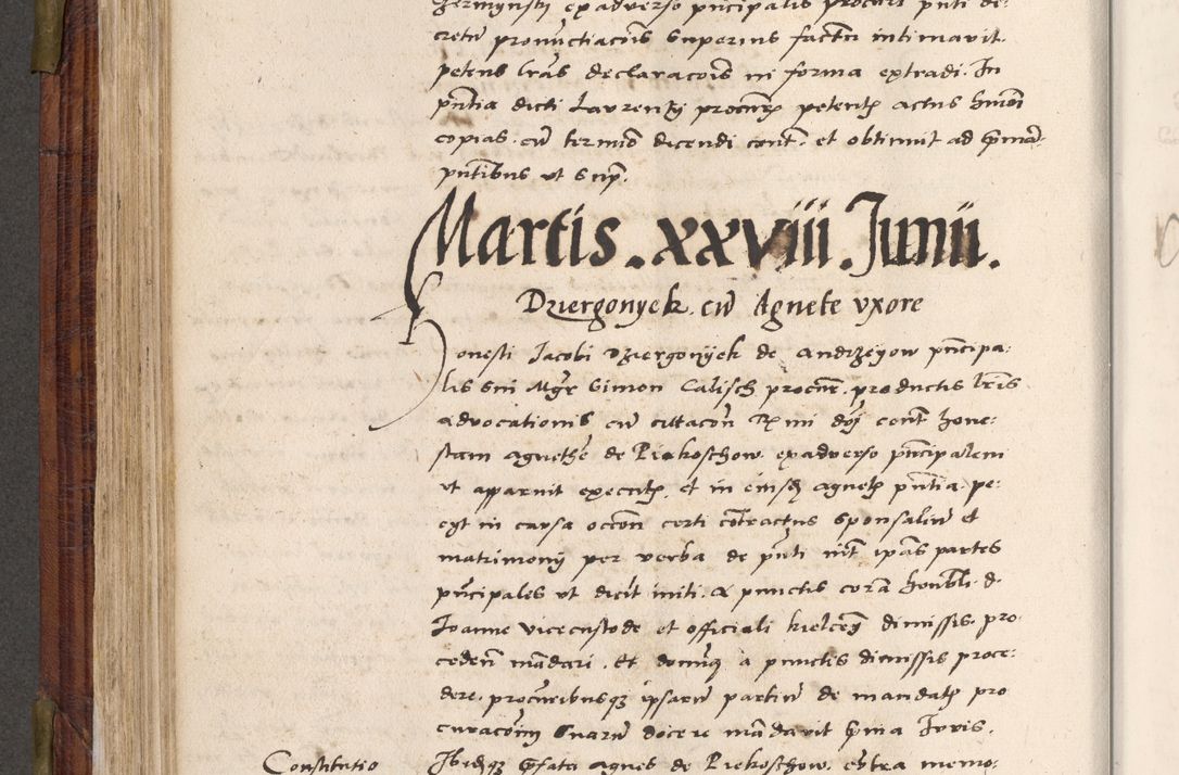 Zdjęcie nr 377 dla obiektu archiwalnego: Acta actorum coram R. D. Petro de Gamratis, nominati archiepiscopi Gnesnensis, episcopi Cracoviensis per annos 1541 et 1542 acticatorum, praesidente tunc curiase suae R. D. Bartholomaeo Gantkowski, canonico Cracoviensi, Posnaniensi cancellario, parochialis in Konopisca etc. rectore.