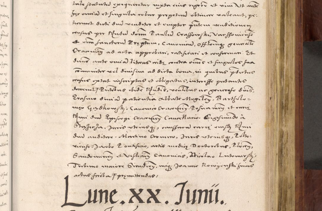 Zdjęcie nr 362 dla obiektu archiwalnego: Acta actorum coram R. D. Petro de Gamratis, nominati archiepiscopi Gnesnensis, episcopi Cracoviensis per annos 1541 et 1542 acticatorum, praesidente tunc curiase suae R. D. Bartholomaeo Gantkowski, canonico Cracoviensi, Posnaniensi cancellario, parochialis in Konopisca etc. rectore.