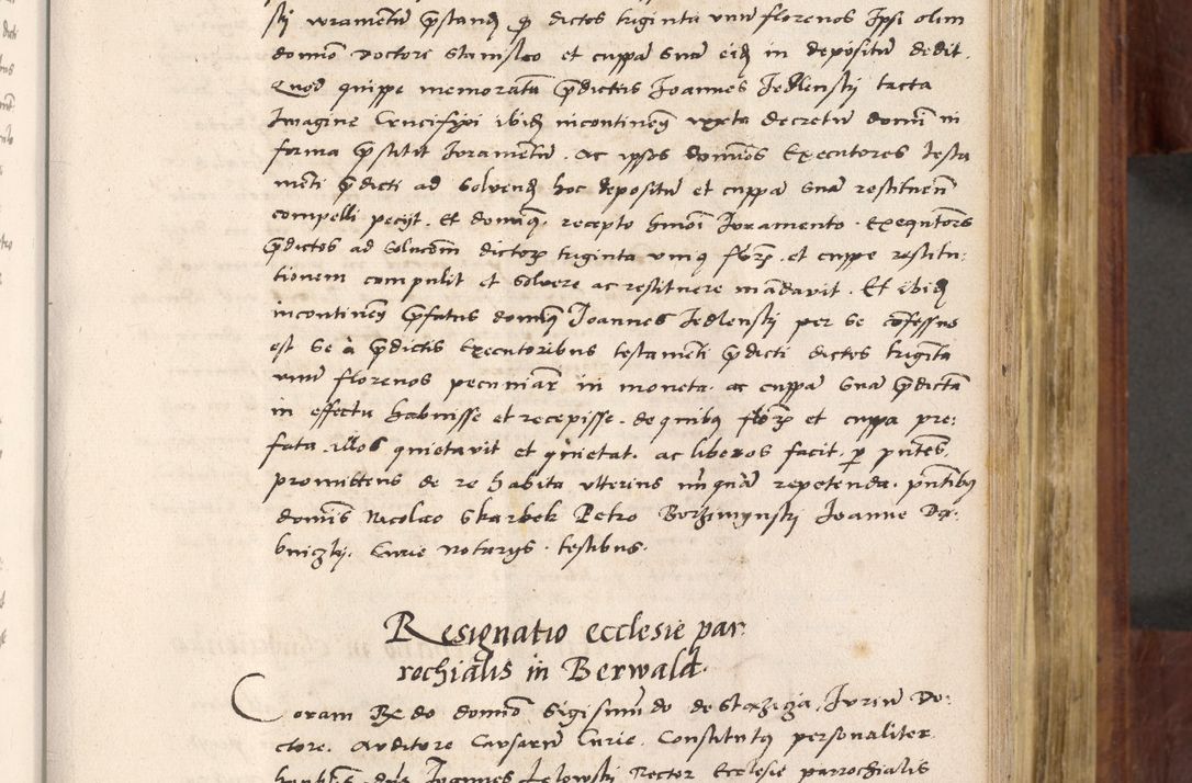 Zdjęcie nr 352 dla obiektu archiwalnego: Acta actorum coram R. D. Petro de Gamratis, nominati archiepiscopi Gnesnensis, episcopi Cracoviensis per annos 1541 et 1542 acticatorum, praesidente tunc curiase suae R. D. Bartholomaeo Gantkowski, canonico Cracoviensi, Posnaniensi cancellario, parochialis in Konopisca etc. rectore.
