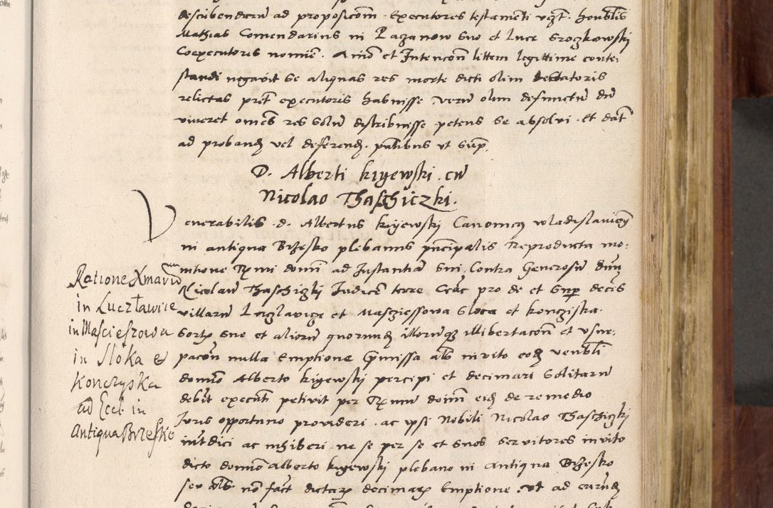 Zdjęcie nr 350 dla obiektu archiwalnego: Acta actorum coram R. D. Petro de Gamratis, nominati archiepiscopi Gnesnensis, episcopi Cracoviensis per annos 1541 et 1542 acticatorum, praesidente tunc curiase suae R. D. Bartholomaeo Gantkowski, canonico Cracoviensi, Posnaniensi cancellario, parochialis in Konopisca etc. rectore.