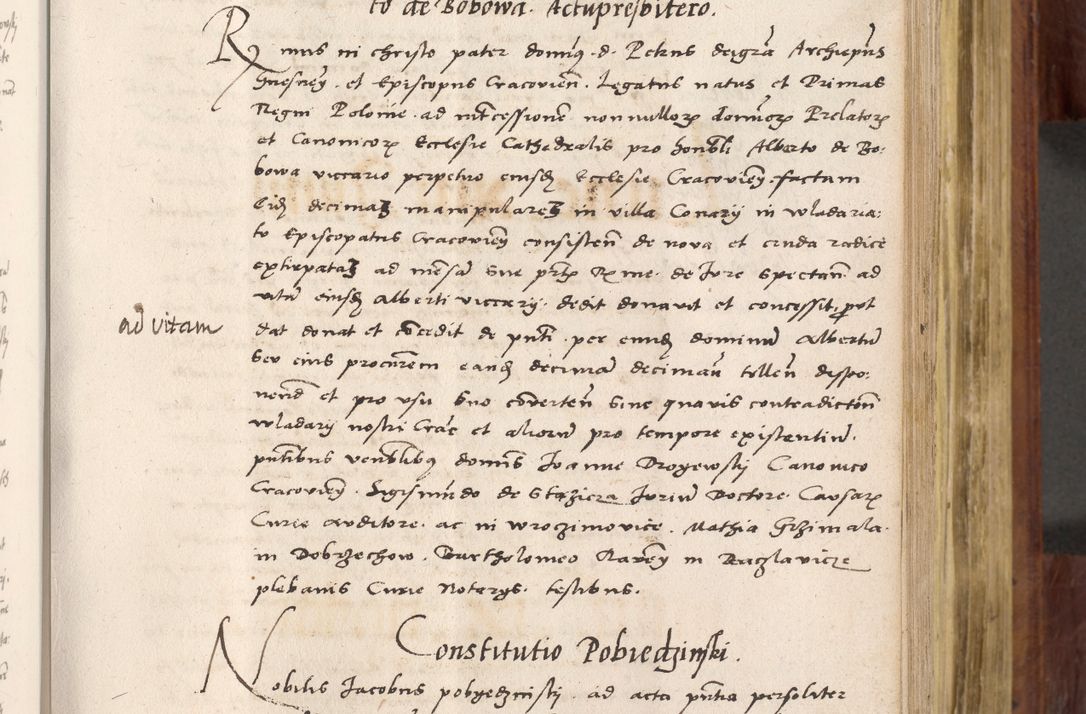 Zdjęcie nr 340 dla obiektu archiwalnego: Acta actorum coram R. D. Petro de Gamratis, nominati archiepiscopi Gnesnensis, episcopi Cracoviensis per annos 1541 et 1542 acticatorum, praesidente tunc curiase suae R. D. Bartholomaeo Gantkowski, canonico Cracoviensi, Posnaniensi cancellario, parochialis in Konopisca etc. rectore.