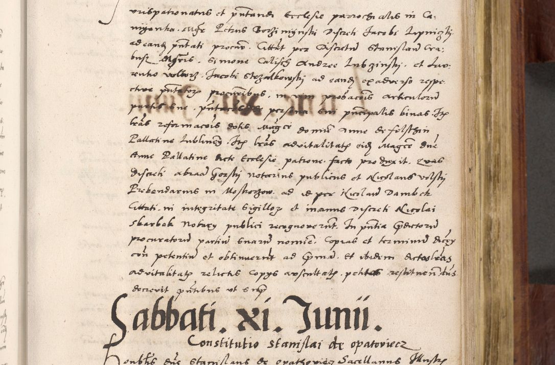 Zdjęcie nr 338 dla obiektu archiwalnego: Acta actorum coram R. D. Petro de Gamratis, nominati archiepiscopi Gnesnensis, episcopi Cracoviensis per annos 1541 et 1542 acticatorum, praesidente tunc curiase suae R. D. Bartholomaeo Gantkowski, canonico Cracoviensi, Posnaniensi cancellario, parochialis in Konopisca etc. rectore.