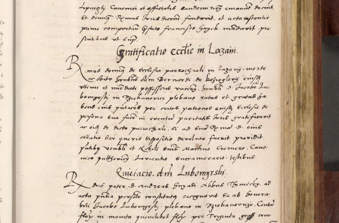 Zdjęcie nr 330 dla obiektu archiwalnego: Acta actorum coram R. D. Petro de Gamratis, nominati archiepiscopi Gnesnensis, episcopi Cracoviensis per annos 1541 et 1542 acticatorum, praesidente tunc curiase suae R. D. Bartholomaeo Gantkowski, canonico Cracoviensi, Posnaniensi cancellario, parochialis in Konopisca etc. rectore.