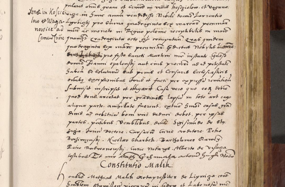 Zdjęcie nr 332 dla obiektu archiwalnego: Acta actorum coram R. D. Petro de Gamratis, nominati archiepiscopi Gnesnensis, episcopi Cracoviensis per annos 1541 et 1542 acticatorum, praesidente tunc curiase suae R. D. Bartholomaeo Gantkowski, canonico Cracoviensi, Posnaniensi cancellario, parochialis in Konopisca etc. rectore.