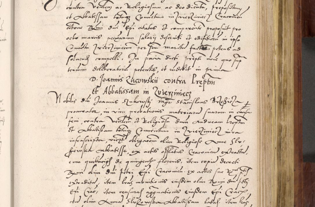 Zdjęcie nr 322 dla obiektu archiwalnego: Acta actorum coram R. D. Petro de Gamratis, nominati archiepiscopi Gnesnensis, episcopi Cracoviensis per annos 1541 et 1542 acticatorum, praesidente tunc curiase suae R. D. Bartholomaeo Gantkowski, canonico Cracoviensi, Posnaniensi cancellario, parochialis in Konopisca etc. rectore.