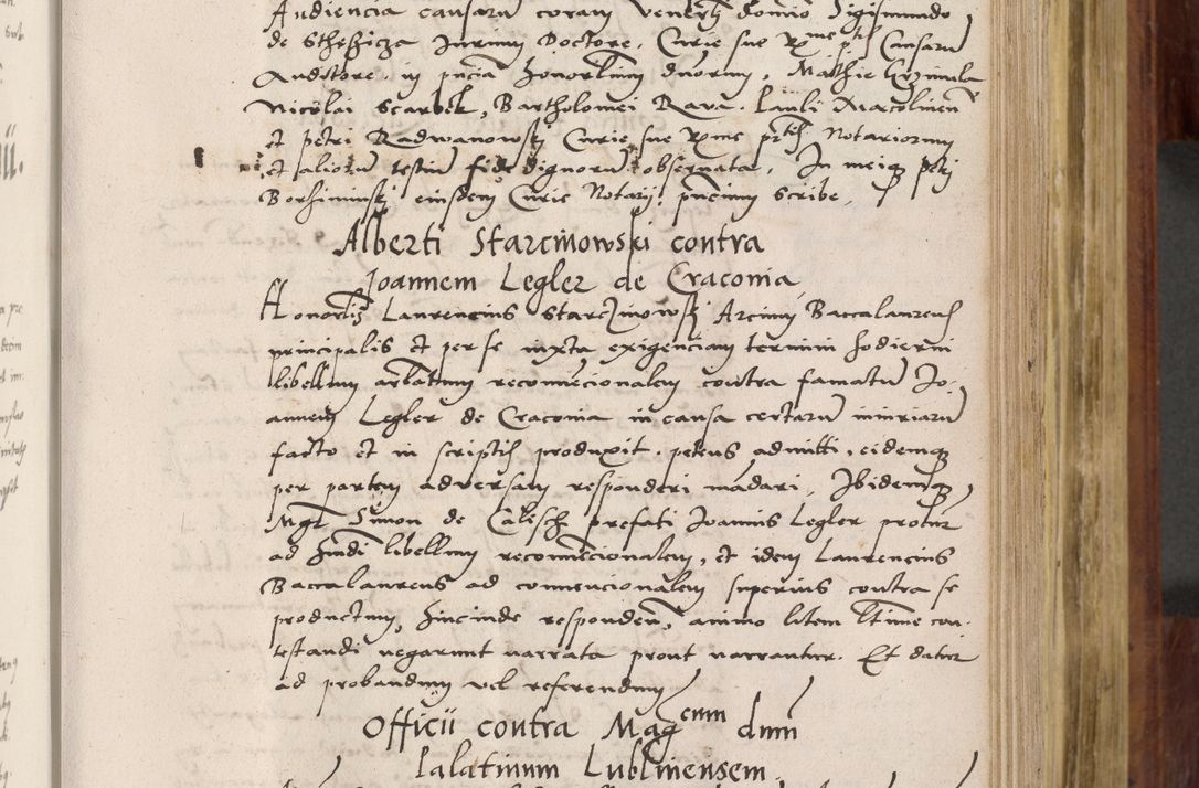 Zdjęcie nr 318 dla obiektu archiwalnego: Acta actorum coram R. D. Petro de Gamratis, nominati archiepiscopi Gnesnensis, episcopi Cracoviensis per annos 1541 et 1542 acticatorum, praesidente tunc curiase suae R. D. Bartholomaeo Gantkowski, canonico Cracoviensi, Posnaniensi cancellario, parochialis in Konopisca etc. rectore.