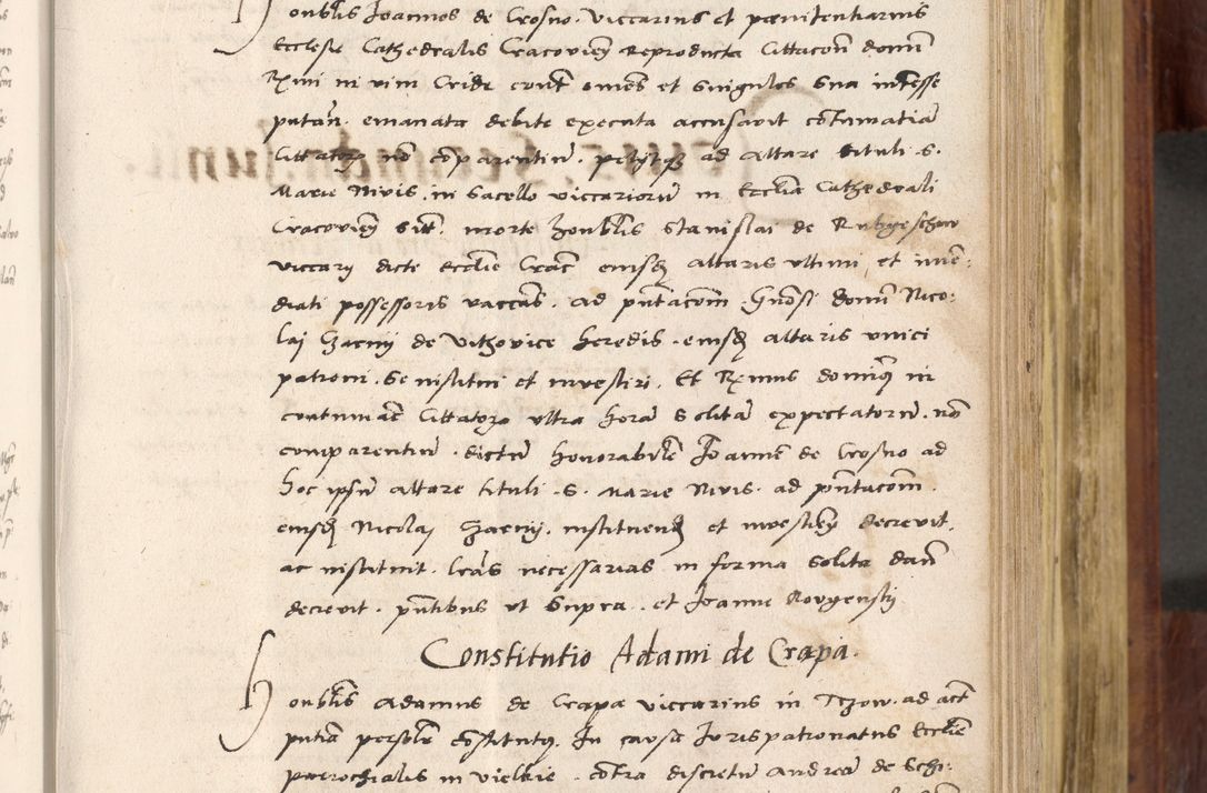 Zdjęcie nr 316 dla obiektu archiwalnego: Acta actorum coram R. D. Petro de Gamratis, nominati archiepiscopi Gnesnensis, episcopi Cracoviensis per annos 1541 et 1542 acticatorum, praesidente tunc curiase suae R. D. Bartholomaeo Gantkowski, canonico Cracoviensi, Posnaniensi cancellario, parochialis in Konopisca etc. rectore.