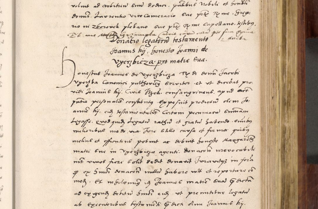 Zdjęcie nr 306 dla obiektu archiwalnego: Acta actorum coram R. D. Petro de Gamratis, nominati archiepiscopi Gnesnensis, episcopi Cracoviensis per annos 1541 et 1542 acticatorum, praesidente tunc curiase suae R. D. Bartholomaeo Gantkowski, canonico Cracoviensi, Posnaniensi cancellario, parochialis in Konopisca etc. rectore.