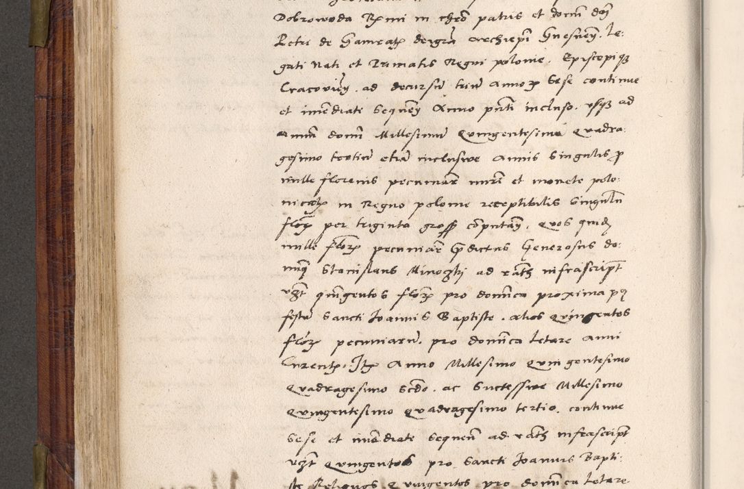Zdjęcie nr 305 dla obiektu archiwalnego: Acta actorum coram R. D. Petro de Gamratis, nominati archiepiscopi Gnesnensis, episcopi Cracoviensis per annos 1541 et 1542 acticatorum, praesidente tunc curiase suae R. D. Bartholomaeo Gantkowski, canonico Cracoviensi, Posnaniensi cancellario, parochialis in Konopisca etc. rectore.