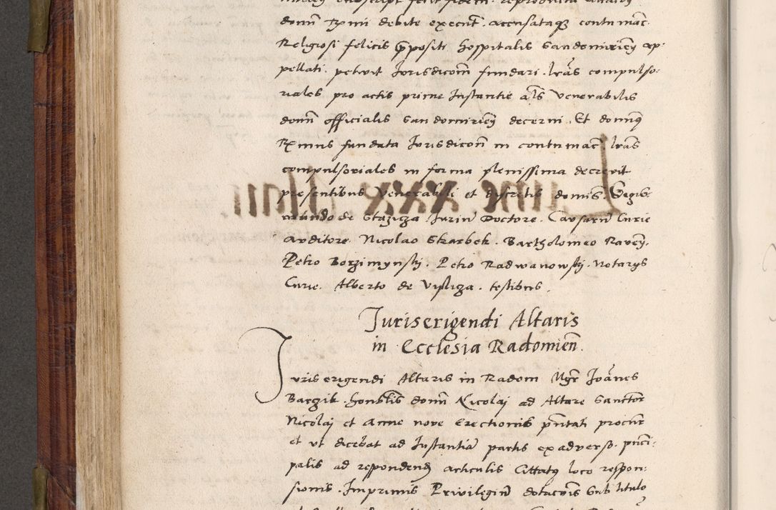 Zdjęcie nr 299 dla obiektu archiwalnego: Acta actorum coram R. D. Petro de Gamratis, nominati archiepiscopi Gnesnensis, episcopi Cracoviensis per annos 1541 et 1542 acticatorum, praesidente tunc curiase suae R. D. Bartholomaeo Gantkowski, canonico Cracoviensi, Posnaniensi cancellario, parochialis in Konopisca etc. rectore.