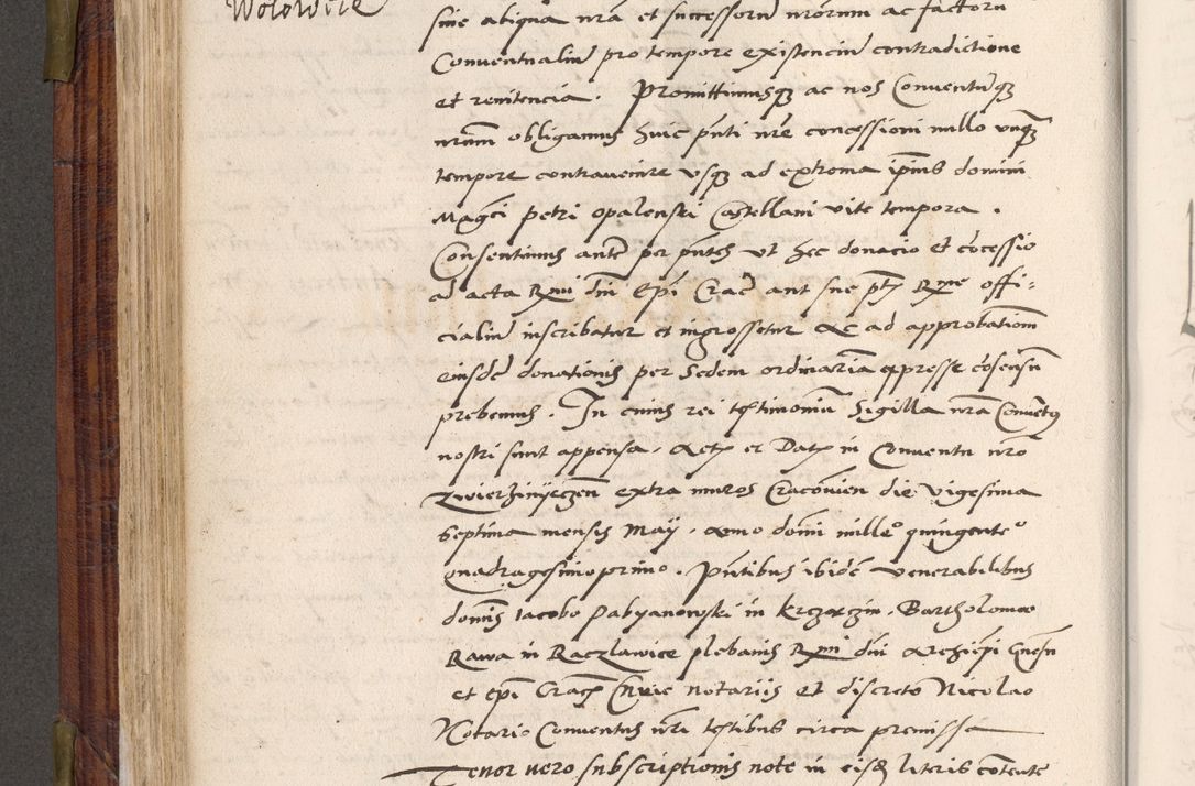 Zdjęcie nr 297 dla obiektu archiwalnego: Acta actorum coram R. D. Petro de Gamratis, nominati archiepiscopi Gnesnensis, episcopi Cracoviensis per annos 1541 et 1542 acticatorum, praesidente tunc curiase suae R. D. Bartholomaeo Gantkowski, canonico Cracoviensi, Posnaniensi cancellario, parochialis in Konopisca etc. rectore.