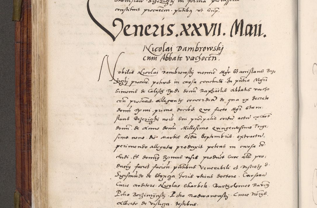 Zdjęcie nr 289 dla obiektu archiwalnego: Acta actorum coram R. D. Petro de Gamratis, nominati archiepiscopi Gnesnensis, episcopi Cracoviensis per annos 1541 et 1542 acticatorum, praesidente tunc curiase suae R. D. Bartholomaeo Gantkowski, canonico Cracoviensi, Posnaniensi cancellario, parochialis in Konopisca etc. rectore.