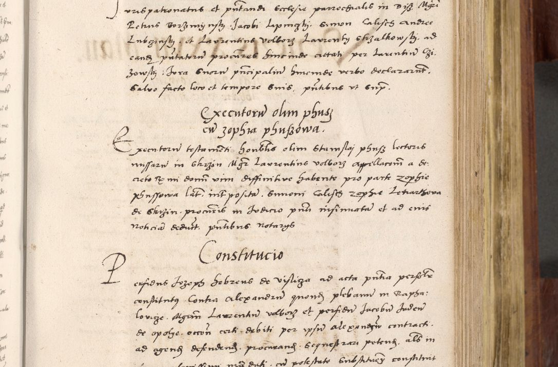 Zdjęcie nr 288 dla obiektu archiwalnego: Acta actorum coram R. D. Petro de Gamratis, nominati archiepiscopi Gnesnensis, episcopi Cracoviensis per annos 1541 et 1542 acticatorum, praesidente tunc curiase suae R. D. Bartholomaeo Gantkowski, canonico Cracoviensi, Posnaniensi cancellario, parochialis in Konopisca etc. rectore.