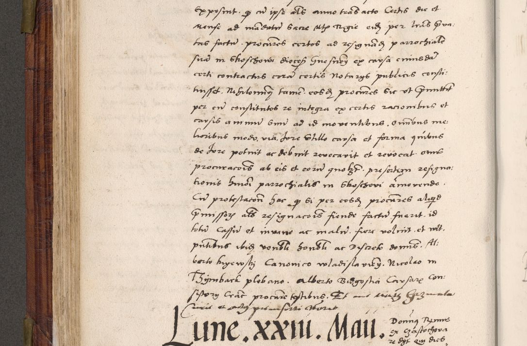 Zdjęcie nr 287 dla obiektu archiwalnego: Acta actorum coram R. D. Petro de Gamratis, nominati archiepiscopi Gnesnensis, episcopi Cracoviensis per annos 1541 et 1542 acticatorum, praesidente tunc curiase suae R. D. Bartholomaeo Gantkowski, canonico Cracoviensi, Posnaniensi cancellario, parochialis in Konopisca etc. rectore.