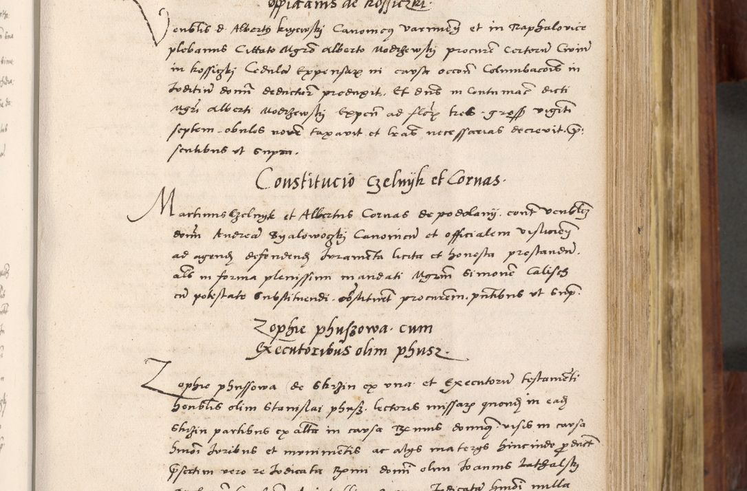 Zdjęcie nr 284 dla obiektu archiwalnego: Acta actorum coram R. D. Petro de Gamratis, nominati archiepiscopi Gnesnensis, episcopi Cracoviensis per annos 1541 et 1542 acticatorum, praesidente tunc curiase suae R. D. Bartholomaeo Gantkowski, canonico Cracoviensi, Posnaniensi cancellario, parochialis in Konopisca etc. rectore.