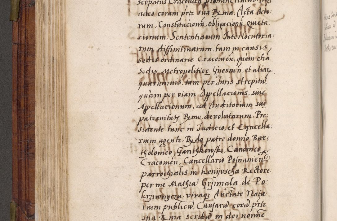 Zdjęcie nr 259 dla obiektu archiwalnego: Acta actorum coram R. D. Petro de Gamratis, nominati archiepiscopi Gnesnensis, episcopi Cracoviensis per annos 1541 et 1542 acticatorum, praesidente tunc curiase suae R. D. Bartholomaeo Gantkowski, canonico Cracoviensi, Posnaniensi cancellario, parochialis in Konopisca etc. rectore.