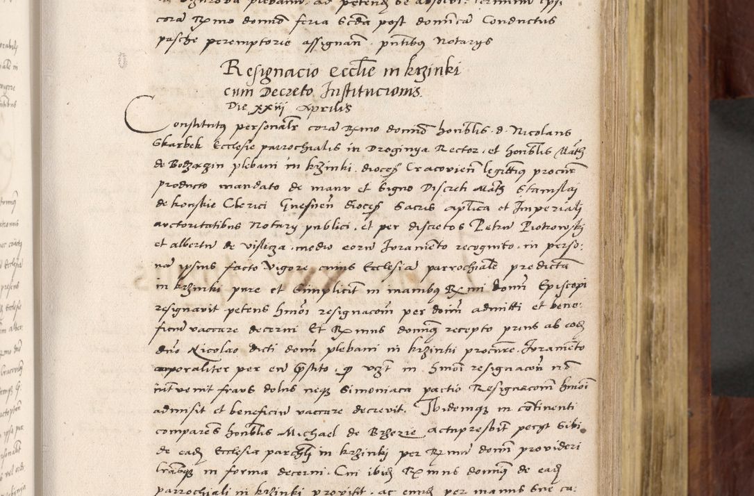 Zdjęcie nr 226 dla obiektu archiwalnego: Acta actorum coram R. D. Petro de Gamratis, nominati archiepiscopi Gnesnensis, episcopi Cracoviensis per annos 1541 et 1542 acticatorum, praesidente tunc curiase suae R. D. Bartholomaeo Gantkowski, canonico Cracoviensi, Posnaniensi cancellario, parochialis in Konopisca etc. rectore.