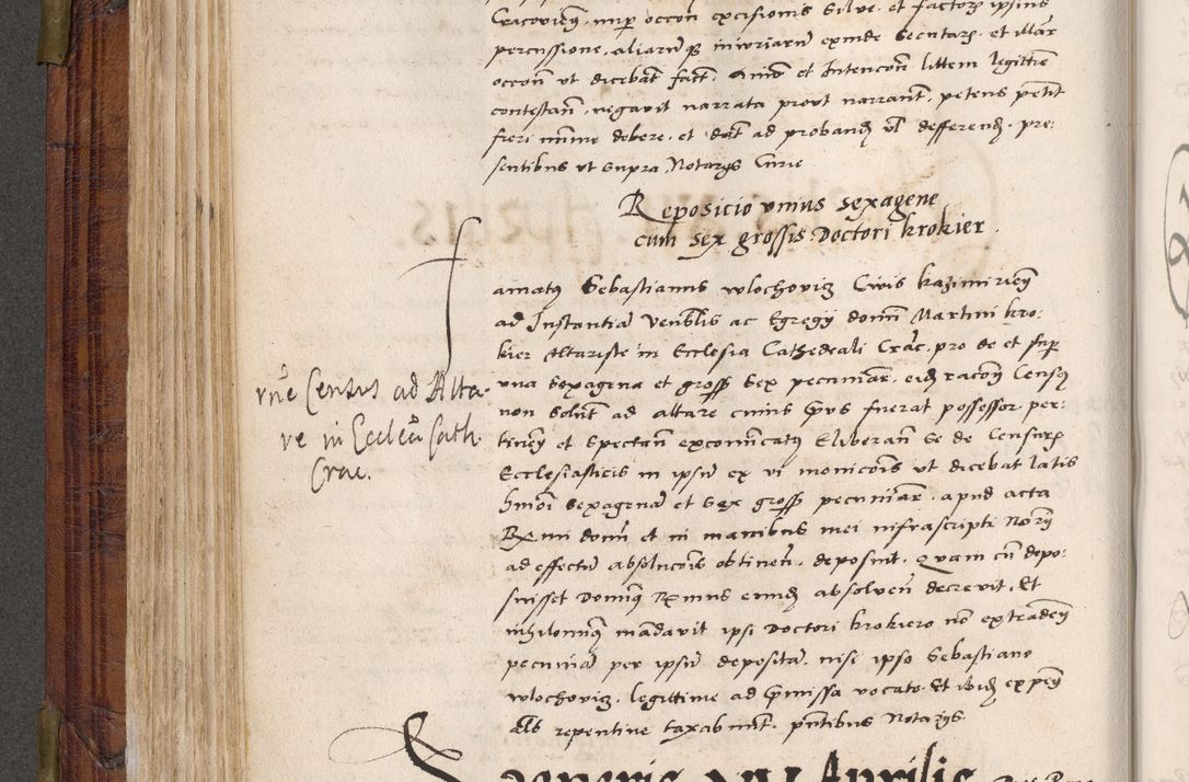 Zdjęcie nr 223 dla obiektu archiwalnego: Acta actorum coram R. D. Petro de Gamratis, nominati archiepiscopi Gnesnensis, episcopi Cracoviensis per annos 1541 et 1542 acticatorum, praesidente tunc curiase suae R. D. Bartholomaeo Gantkowski, canonico Cracoviensi, Posnaniensi cancellario, parochialis in Konopisca etc. rectore.