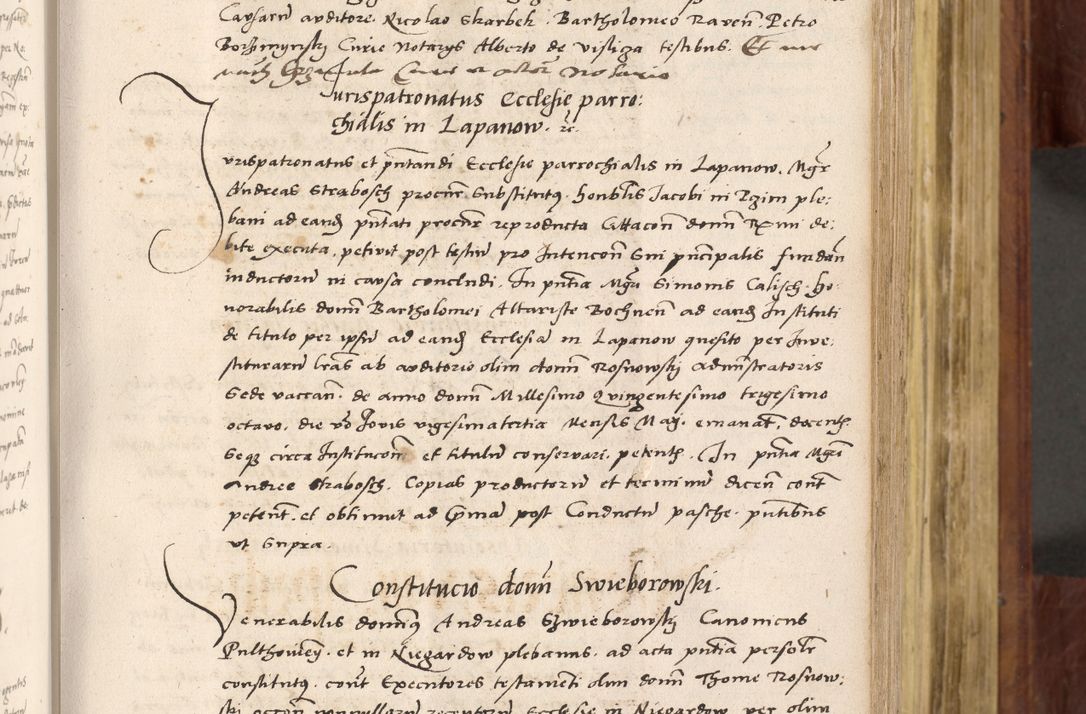 Zdjęcie nr 218 dla obiektu archiwalnego: Acta actorum coram R. D. Petro de Gamratis, nominati archiepiscopi Gnesnensis, episcopi Cracoviensis per annos 1541 et 1542 acticatorum, praesidente tunc curiase suae R. D. Bartholomaeo Gantkowski, canonico Cracoviensi, Posnaniensi cancellario, parochialis in Konopisca etc. rectore.
