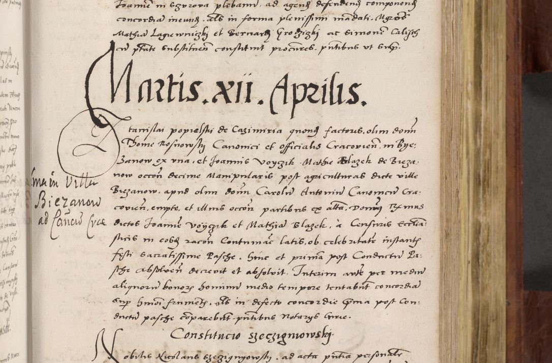 Zdjęcie nr 222 dla obiektu archiwalnego: Acta actorum coram R. D. Petro de Gamratis, nominati archiepiscopi Gnesnensis, episcopi Cracoviensis per annos 1541 et 1542 acticatorum, praesidente tunc curiase suae R. D. Bartholomaeo Gantkowski, canonico Cracoviensi, Posnaniensi cancellario, parochialis in Konopisca etc. rectore.