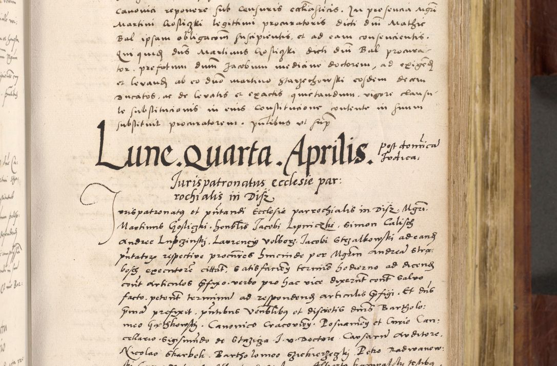 Zdjęcie nr 206 dla obiektu archiwalnego: Acta actorum coram R. D. Petro de Gamratis, nominati archiepiscopi Gnesnensis, episcopi Cracoviensis per annos 1541 et 1542 acticatorum, praesidente tunc curiase suae R. D. Bartholomaeo Gantkowski, canonico Cracoviensi, Posnaniensi cancellario, parochialis in Konopisca etc. rectore.