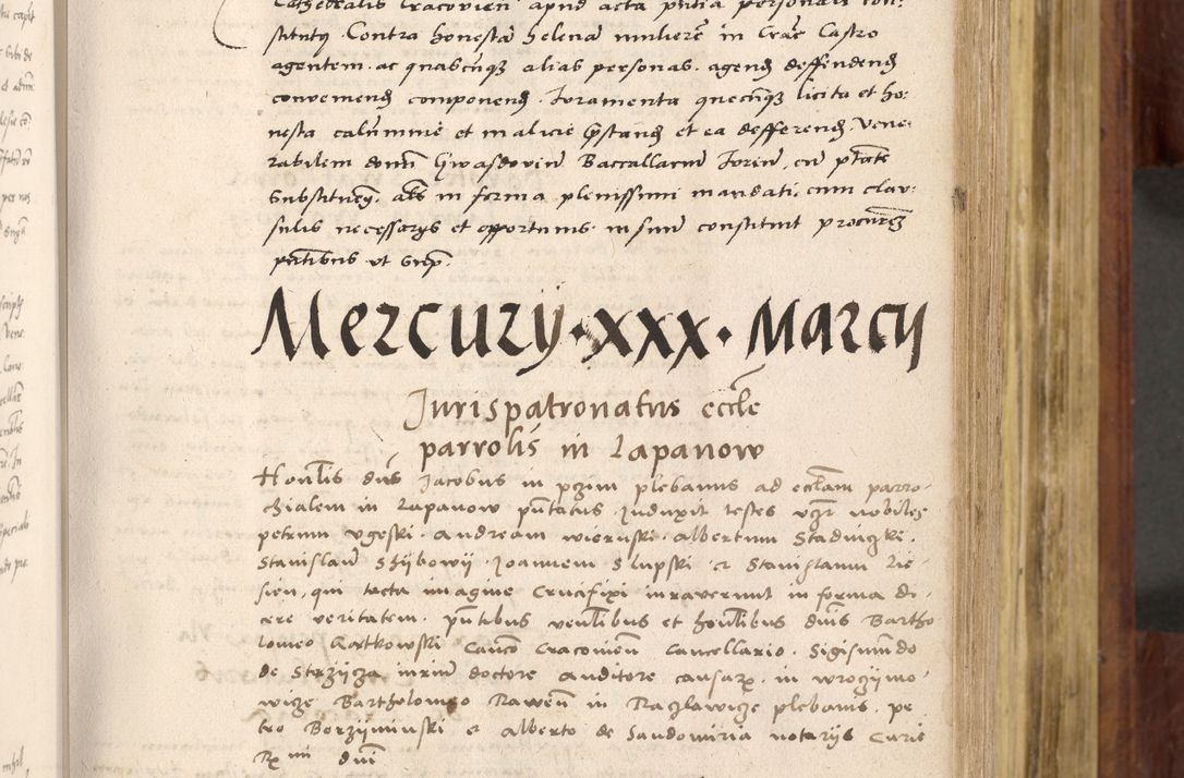 Zdjęcie nr 180 dla obiektu archiwalnego: Acta actorum coram R. D. Petro de Gamratis, nominati archiepiscopi Gnesnensis, episcopi Cracoviensis per annos 1541 et 1542 acticatorum, praesidente tunc curiase suae R. D. Bartholomaeo Gantkowski, canonico Cracoviensi, Posnaniensi cancellario, parochialis in Konopisca etc. rectore.