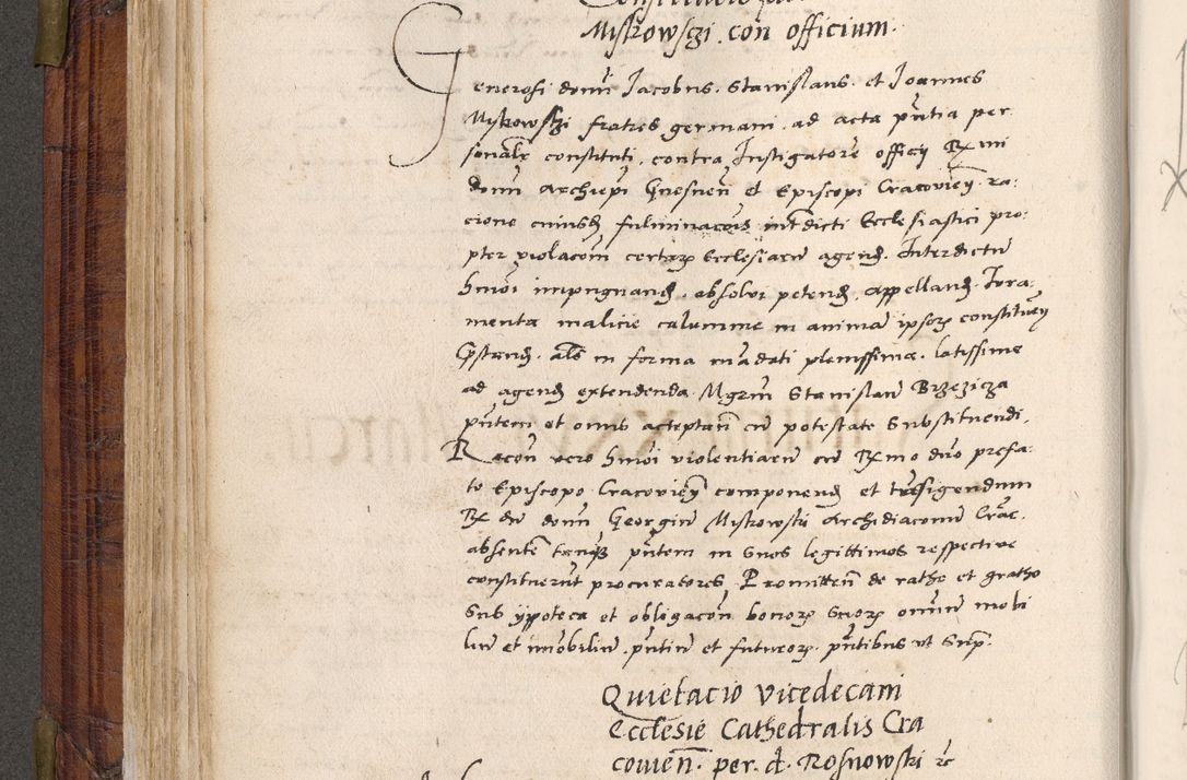 Zdjęcie nr 171 dla obiektu archiwalnego: Acta actorum coram R. D. Petro de Gamratis, nominati archiepiscopi Gnesnensis, episcopi Cracoviensis per annos 1541 et 1542 acticatorum, praesidente tunc curiase suae R. D. Bartholomaeo Gantkowski, canonico Cracoviensi, Posnaniensi cancellario, parochialis in Konopisca etc. rectore.