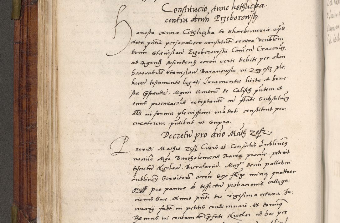 Zdjęcie nr 159 dla obiektu archiwalnego: Acta actorum coram R. D. Petro de Gamratis, nominati archiepiscopi Gnesnensis, episcopi Cracoviensis per annos 1541 et 1542 acticatorum, praesidente tunc curiase suae R. D. Bartholomaeo Gantkowski, canonico Cracoviensi, Posnaniensi cancellario, parochialis in Konopisca etc. rectore.
