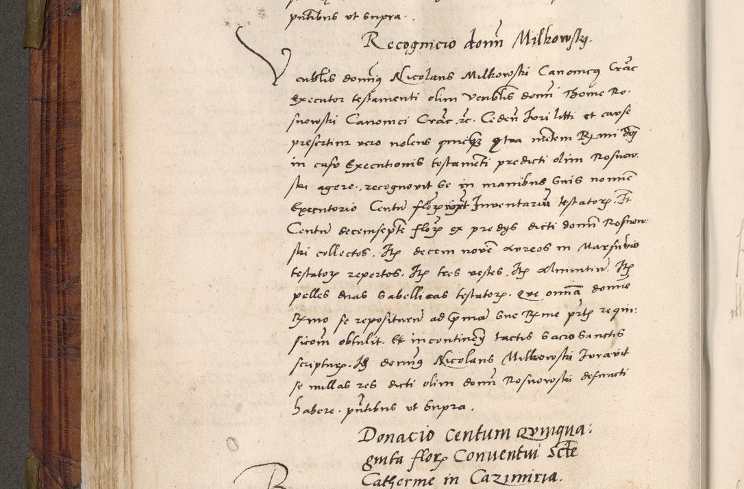 Zdjęcie nr 155 dla obiektu archiwalnego: Acta actorum coram R. D. Petro de Gamratis, nominati archiepiscopi Gnesnensis, episcopi Cracoviensis per annos 1541 et 1542 acticatorum, praesidente tunc curiase suae R. D. Bartholomaeo Gantkowski, canonico Cracoviensi, Posnaniensi cancellario, parochialis in Konopisca etc. rectore.