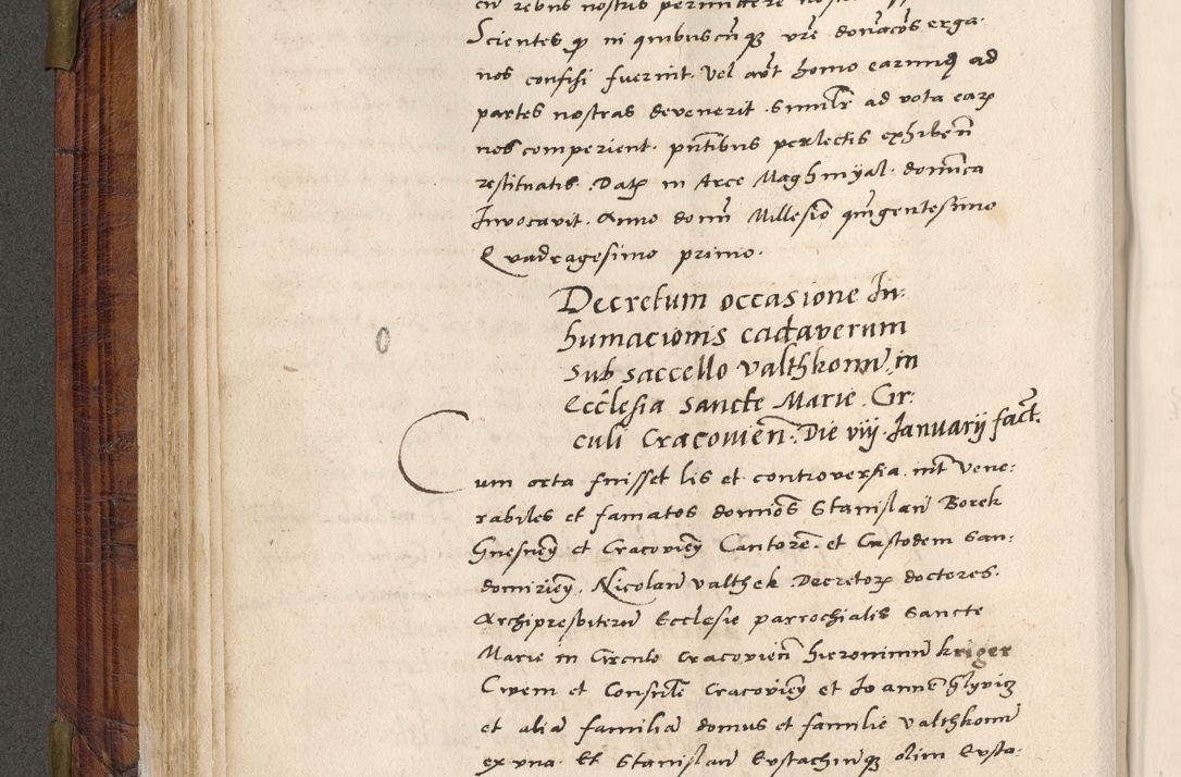 Zdjęcie nr 143 dla obiektu archiwalnego: Acta actorum coram R. D. Petro de Gamratis, nominati archiepiscopi Gnesnensis, episcopi Cracoviensis per annos 1541 et 1542 acticatorum, praesidente tunc curiase suae R. D. Bartholomaeo Gantkowski, canonico Cracoviensi, Posnaniensi cancellario, parochialis in Konopisca etc. rectore.