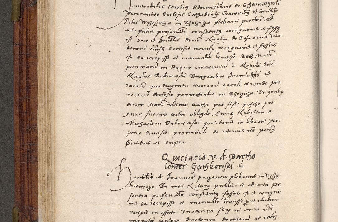 Zdjęcie nr 133 dla obiektu archiwalnego: Acta actorum coram R. D. Petro de Gamratis, nominati archiepiscopi Gnesnensis, episcopi Cracoviensis per annos 1541 et 1542 acticatorum, praesidente tunc curiase suae R. D. Bartholomaeo Gantkowski, canonico Cracoviensi, Posnaniensi cancellario, parochialis in Konopisca etc. rectore.
