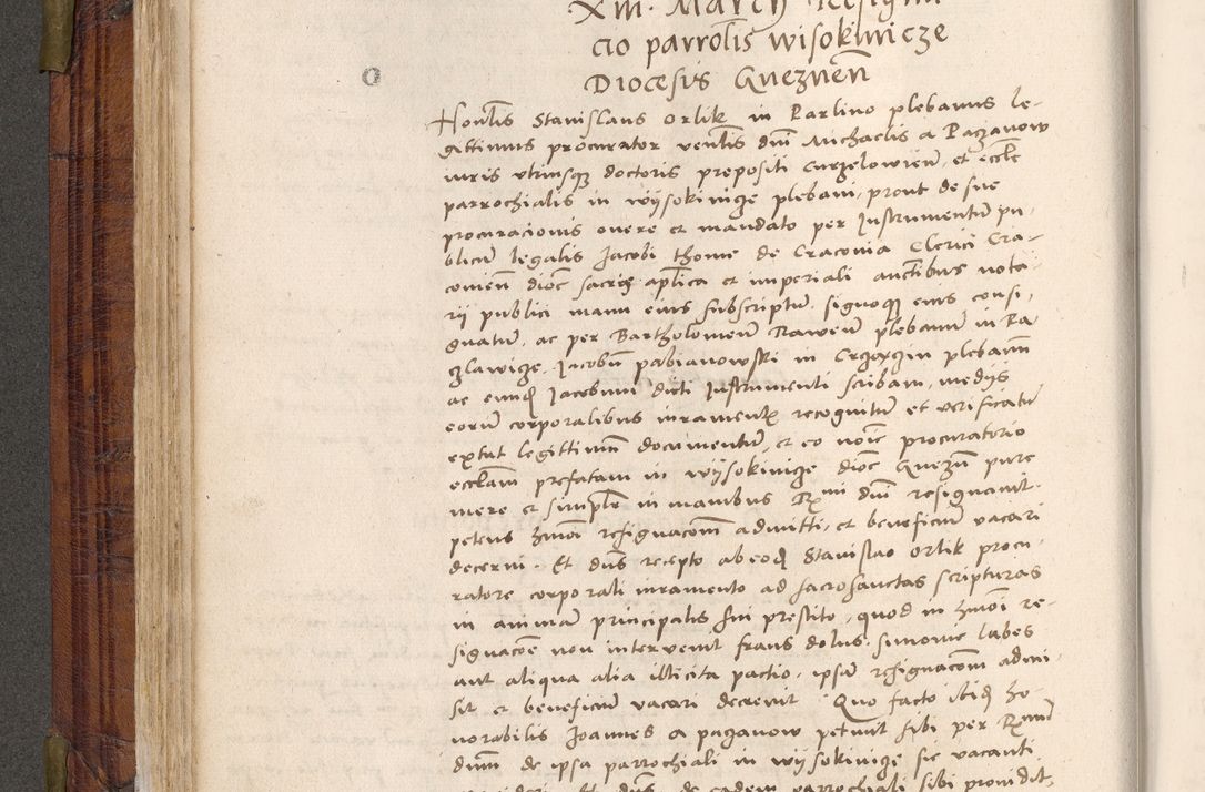 Zdjęcie nr 135 dla obiektu archiwalnego: Acta actorum coram R. D. Petro de Gamratis, nominati archiepiscopi Gnesnensis, episcopi Cracoviensis per annos 1541 et 1542 acticatorum, praesidente tunc curiase suae R. D. Bartholomaeo Gantkowski, canonico Cracoviensi, Posnaniensi cancellario, parochialis in Konopisca etc. rectore.