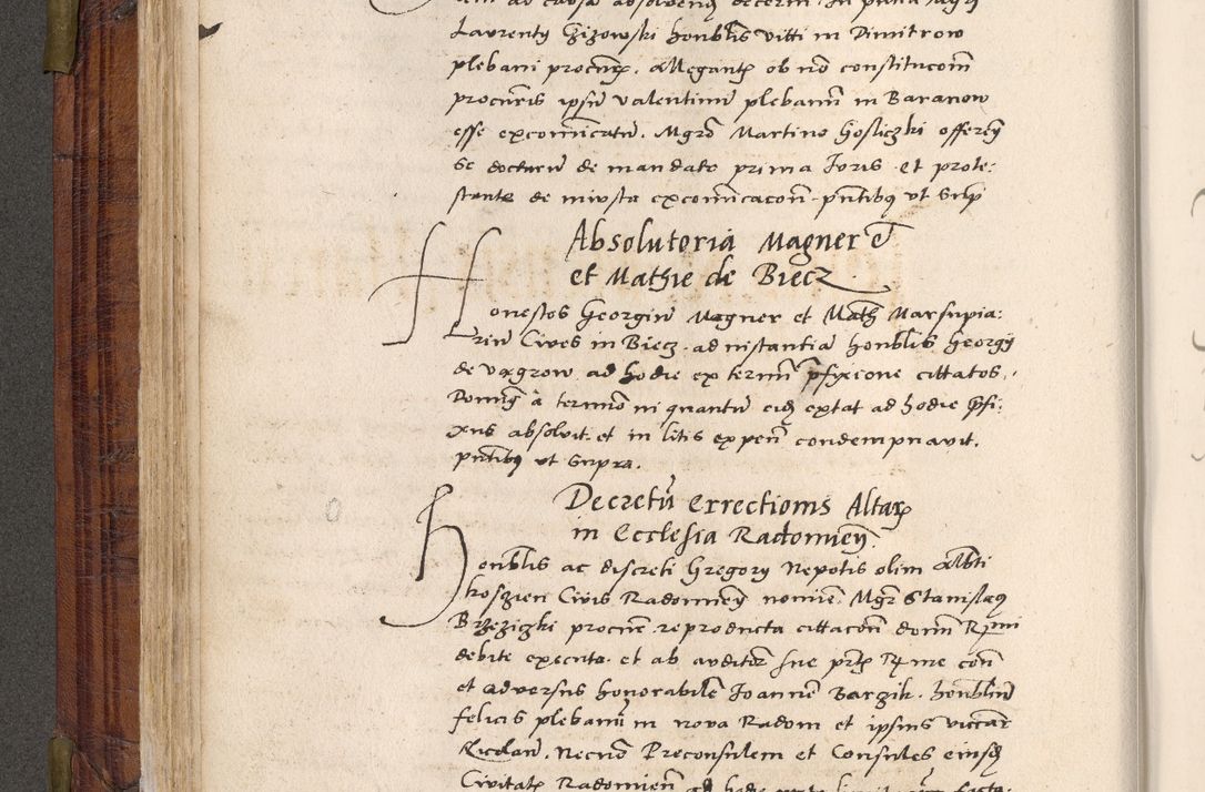 Zdjęcie nr 127 dla obiektu archiwalnego: Acta actorum coram R. D. Petro de Gamratis, nominati archiepiscopi Gnesnensis, episcopi Cracoviensis per annos 1541 et 1542 acticatorum, praesidente tunc curiase suae R. D. Bartholomaeo Gantkowski, canonico Cracoviensi, Posnaniensi cancellario, parochialis in Konopisca etc. rectore.