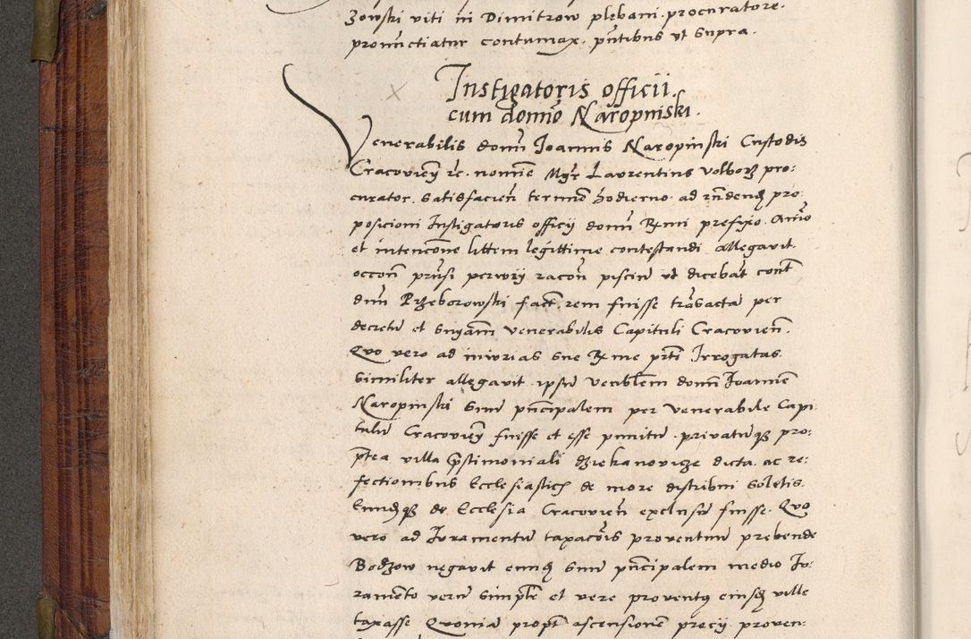 Zdjęcie nr 121 dla obiektu archiwalnego: Acta actorum coram R. D. Petro de Gamratis, nominati archiepiscopi Gnesnensis, episcopi Cracoviensis per annos 1541 et 1542 acticatorum, praesidente tunc curiase suae R. D. Bartholomaeo Gantkowski, canonico Cracoviensi, Posnaniensi cancellario, parochialis in Konopisca etc. rectore.