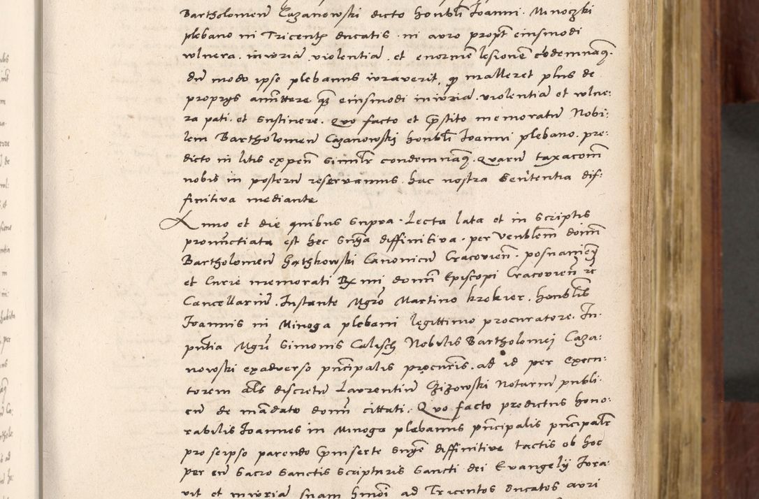 Zdjęcie nr 114 dla obiektu archiwalnego: Acta actorum coram R. D. Petro de Gamratis, nominati archiepiscopi Gnesnensis, episcopi Cracoviensis per annos 1541 et 1542 acticatorum, praesidente tunc curiase suae R. D. Bartholomaeo Gantkowski, canonico Cracoviensi, Posnaniensi cancellario, parochialis in Konopisca etc. rectore.