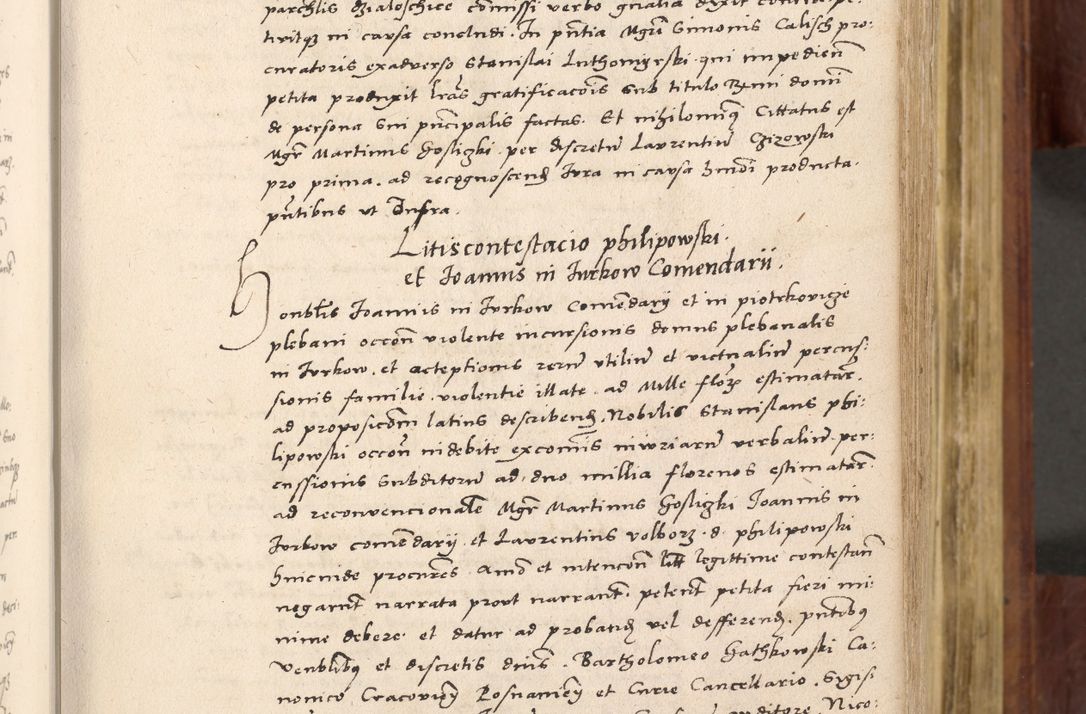 Zdjęcie nr 110 dla obiektu archiwalnego: Acta actorum coram R. D. Petro de Gamratis, nominati archiepiscopi Gnesnensis, episcopi Cracoviensis per annos 1541 et 1542 acticatorum, praesidente tunc curiase suae R. D. Bartholomaeo Gantkowski, canonico Cracoviensi, Posnaniensi cancellario, parochialis in Konopisca etc. rectore.