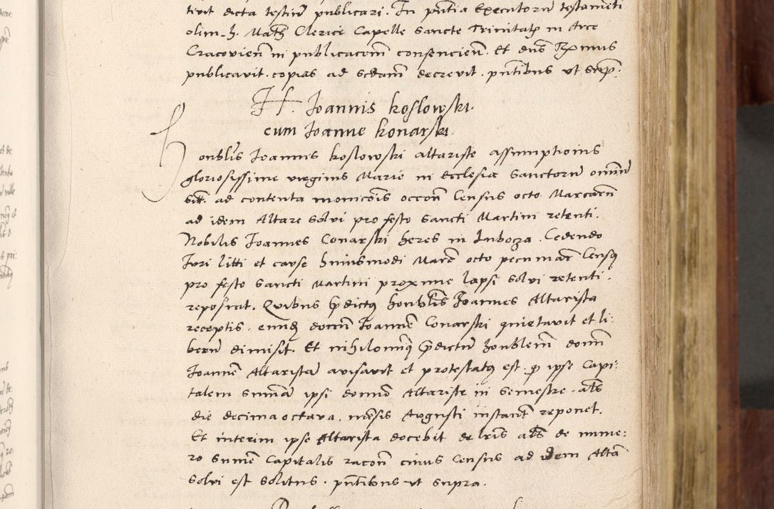 Zdjęcie nr 108 dla obiektu archiwalnego: Acta actorum coram R. D. Petro de Gamratis, nominati archiepiscopi Gnesnensis, episcopi Cracoviensis per annos 1541 et 1542 acticatorum, praesidente tunc curiase suae R. D. Bartholomaeo Gantkowski, canonico Cracoviensi, Posnaniensi cancellario, parochialis in Konopisca etc. rectore.