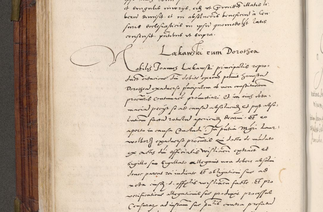 Zdjęcie nr 103 dla obiektu archiwalnego: Acta actorum coram R. D. Petro de Gamratis, nominati archiepiscopi Gnesnensis, episcopi Cracoviensis per annos 1541 et 1542 acticatorum, praesidente tunc curiase suae R. D. Bartholomaeo Gantkowski, canonico Cracoviensi, Posnaniensi cancellario, parochialis in Konopisca etc. rectore.