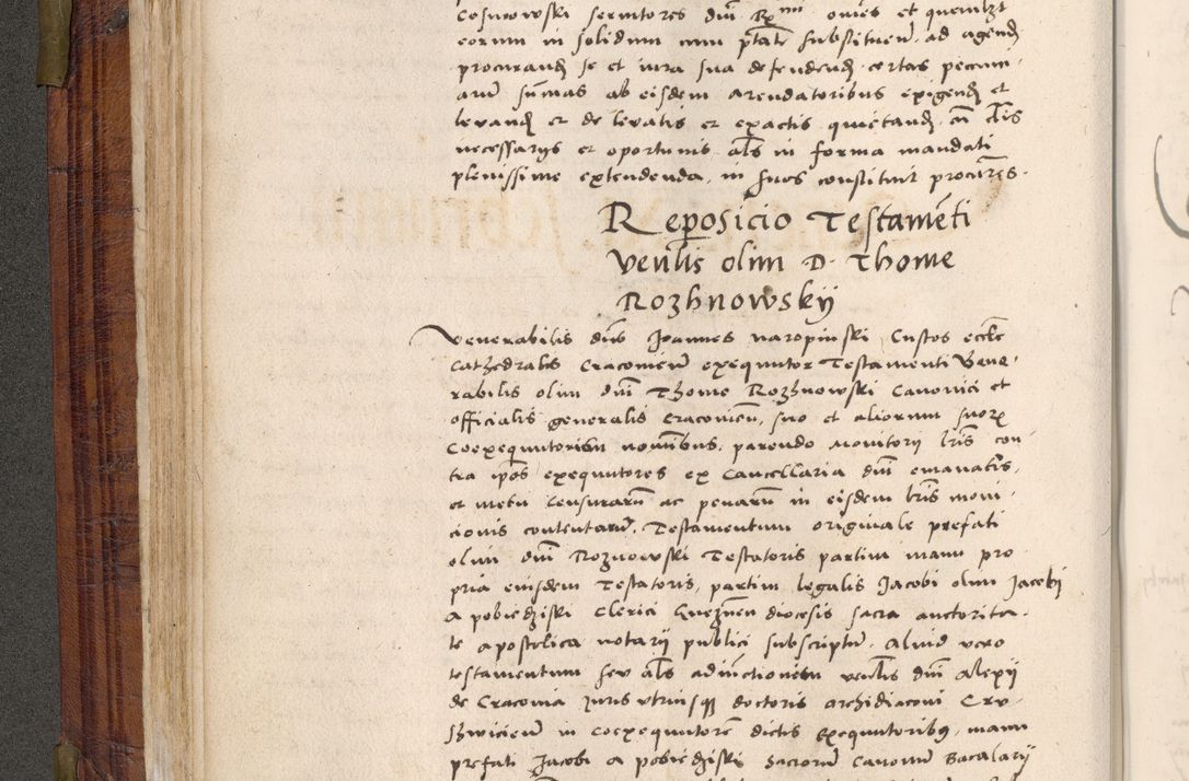 Zdjęcie nr 85 dla obiektu archiwalnego: Acta actorum coram R. D. Petro de Gamratis, nominati archiepiscopi Gnesnensis, episcopi Cracoviensis per annos 1541 et 1542 acticatorum, praesidente tunc curiase suae R. D. Bartholomaeo Gantkowski, canonico Cracoviensi, Posnaniensi cancellario, parochialis in Konopisca etc. rectore.