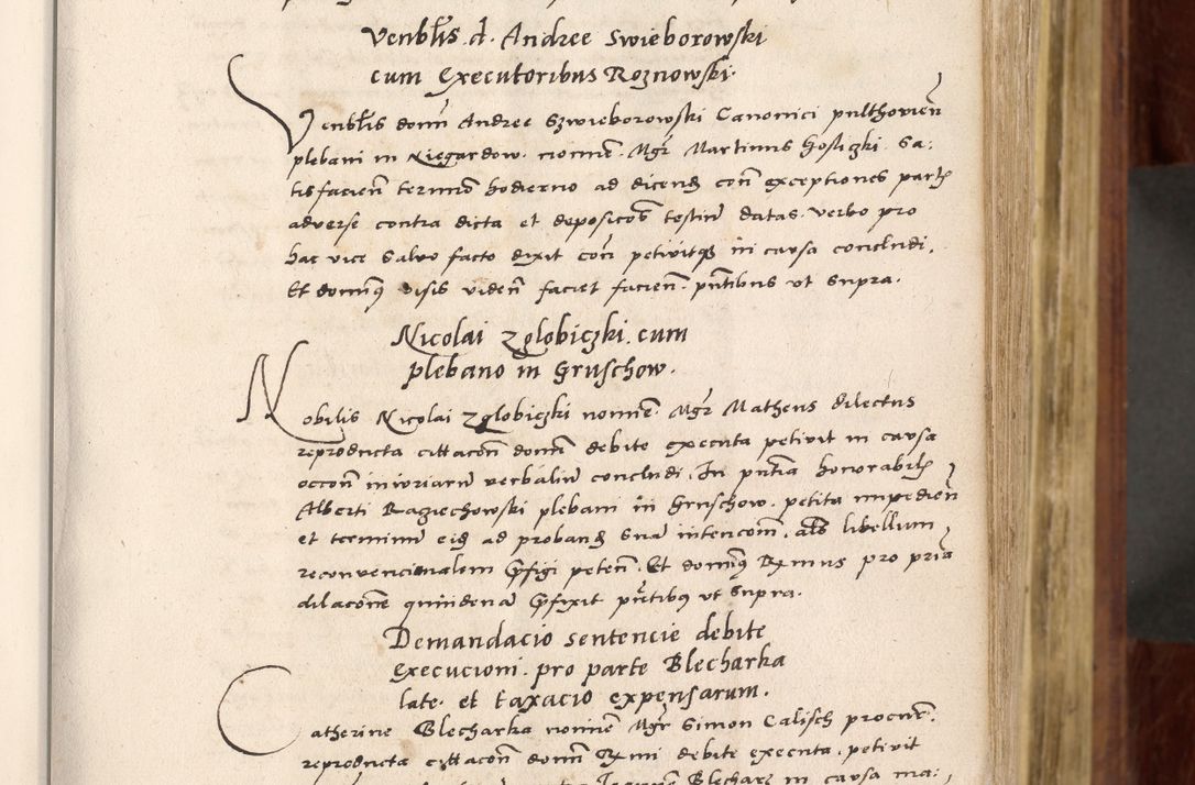 Zdjęcie nr 72 dla obiektu archiwalnego: Acta actorum coram R. D. Petro de Gamratis, nominati archiepiscopi Gnesnensis, episcopi Cracoviensis per annos 1541 et 1542 acticatorum, praesidente tunc curiase suae R. D. Bartholomaeo Gantkowski, canonico Cracoviensi, Posnaniensi cancellario, parochialis in Konopisca etc. rectore.